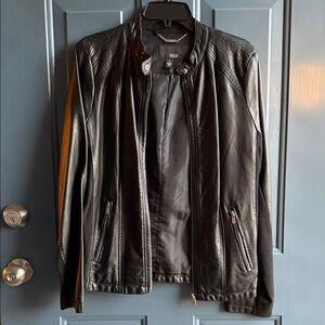 a.n.a Black Leather Jacket